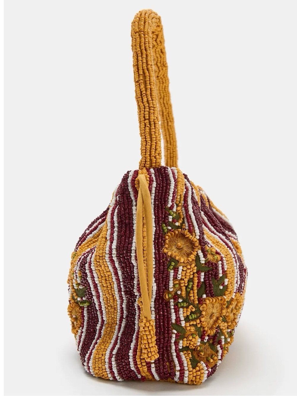 Beaded Drawstring Shoulder Bag - Picture 4 of 5